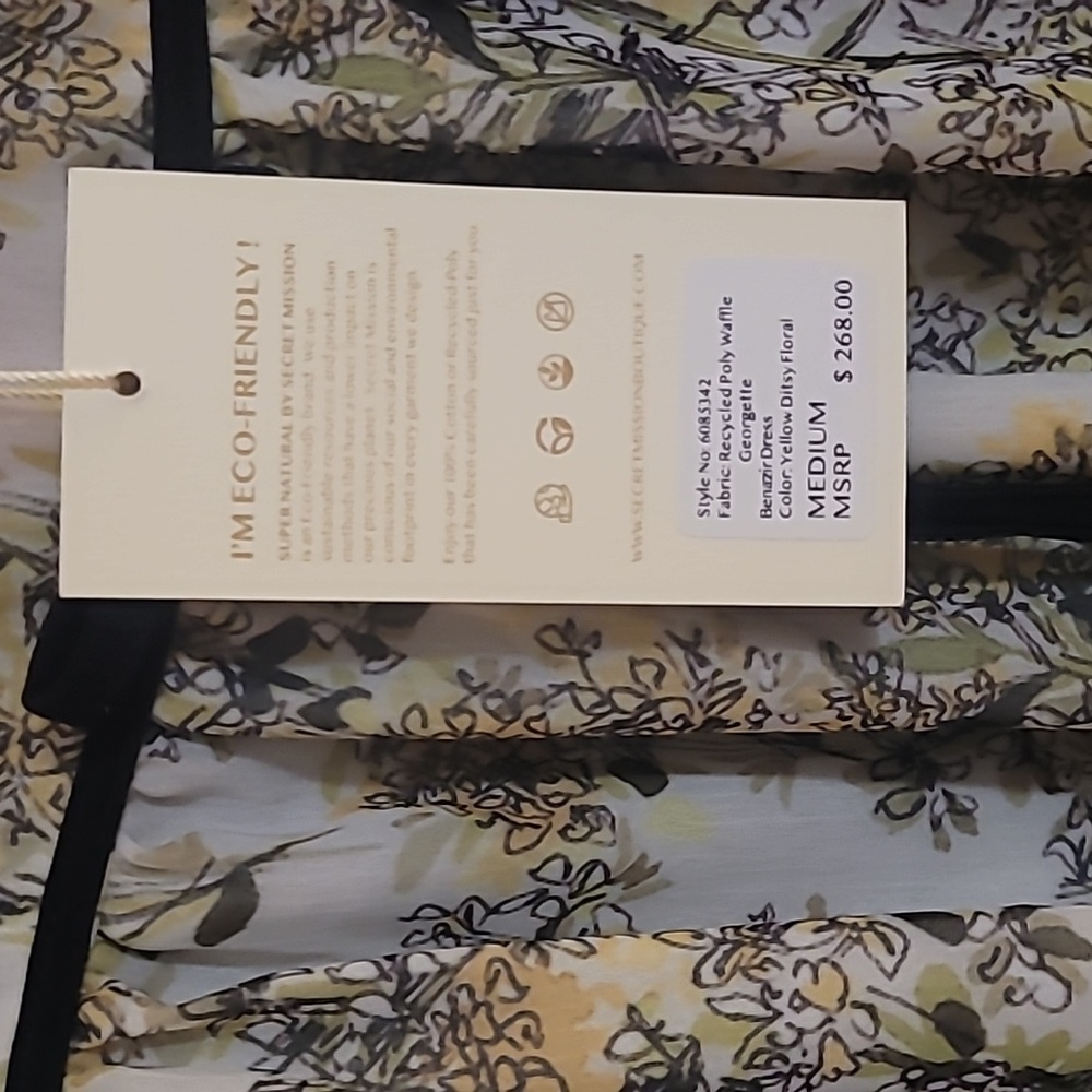 Supernatural by Secret admission Benazir Georgette Dress M - Picture 5 of 7